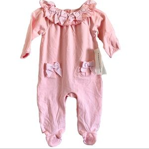 NWT Juicy Couture Baby Girl Footed Romper Onesie